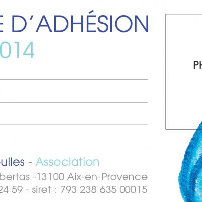 Carte Adhesion Verso